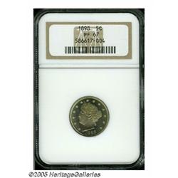 1898 5C PR67 NGC. A splendid specimen with fantas