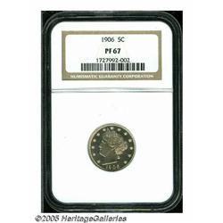 1906 5C PR67 NGC. An exquisitely struck Superb Ge