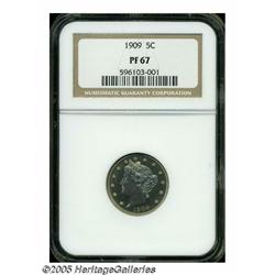 1909 5C PR67 NGC. Fully struck and impeccably pre
