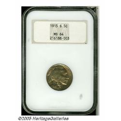 1915-S 5C MS64 NGC. The 1915-S is scarce when fou