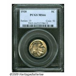 1930 5C Double Die Obverse MS66 PCGS. FS-017. A l