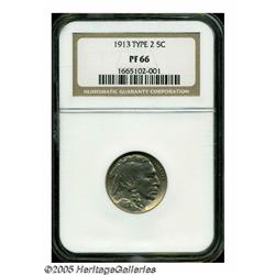 1913 5C Type Two PR66 NGC. A veneer of champagne-
