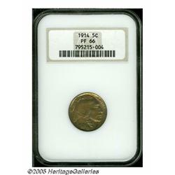 1914 5C PR66 NGC. Lovely early proof example of t