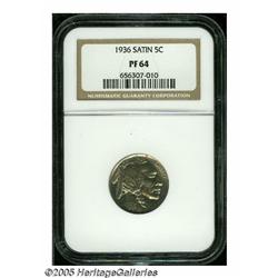 1936 5C Type One--Satin Finish PR64 NGC. Lovely n