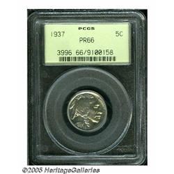 1937 5C PR66 PCGS. Fully struck with deep, watery