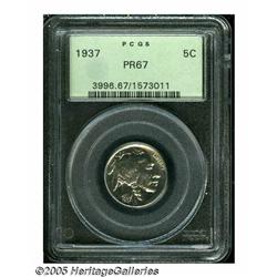 1937 5C PR67 PCGS. A near-pristine Superb Gem pro