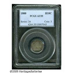 1800 H10C AU55 PCGS. V-1, LM-1, R.3. The V-1 1800