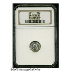 1832 H10C MS65 NGC. V-1, LM-3, R.1. The second T 