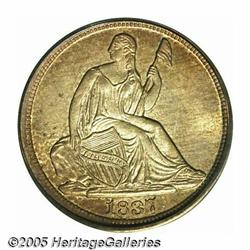 1837 H10C Large Date (Curl Top 1) MS65 PCGS. This