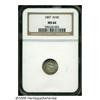 Image 1 : 1857 H10C MS66 NGC. Lustrous surfaces reveal touc