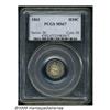 Image 3 : 1863 H10C MS67 PCGS. Medium golden-brown and appl