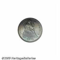 1870 H10C PR67 Cameo NGC. Although 1,000 proofs w