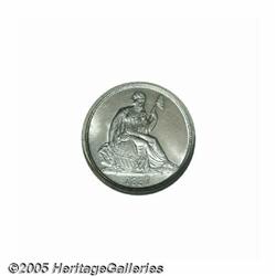 1837 10C Large Date MS65 NGC. Faint gold color en