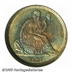 1837 10C Small Date MS62 NGC. Beautiful bands of 