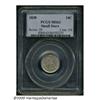 Image 1 : 1838 10C Small Stars MS63 PCGS. Milky-rose surfac