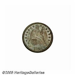 1848 10C MS65 NGC. Well detailed with smooth, sat