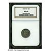 Image 3 : 1857-O 10C MS66 NGC. With an original mintage of 