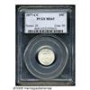 Image 1 : 1877-CC 10C MS65 PCGS. Type Two Reverse. Lustrous