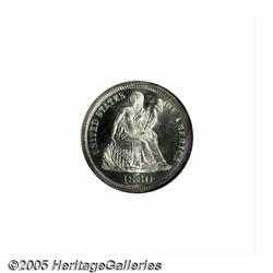 1880 10C MS67 NGC. Business strike production of 