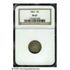 Image 3 : 1863 10C PR67 NGC. One of only 460 proofs, the 18