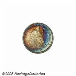 1879 10C PR65 Cameo NGC. The frosty motifs beauti