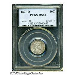 1897-O 10C MS63 PCGS. This issue began life with 