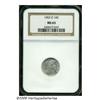 Image 3 : 1902-O 10C MS65 NGC. The '02-O is a very scarce i