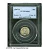 Image 3 : 1907-D 10C MS64 PCGS. This '07-D dime is nearly b