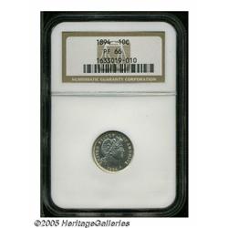1894 10C PR66 NGC. Sparkling mirrored brilliance 