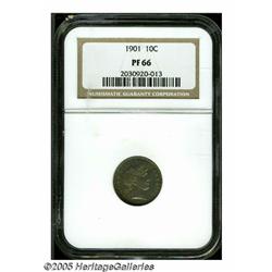 1901 10C PR66 NGC. Sharply struck with virtually 