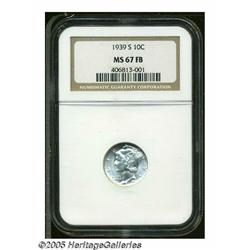1939-S 10C MS67 Full Bands NGC. A difficult issue