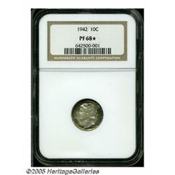1942 10C PR68 S NGC. Sharply struck and expertly 