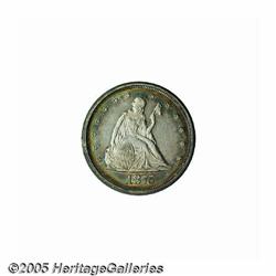 1875 20C PR63 PCGS. Powder-blue, lemon, and ruby-