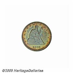 1878 20C PR64 NGC. Gunmetal gray toning with vivi