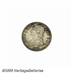 1834 25C MS64 NGC. B-4, R.1. Honey-gold and pearl