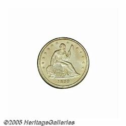 1839 25C No Drapery MS63 PCGS. Frosty mint luster