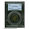 Image 1 : 1847 25C MS64 PCGS. Even though 734,000 pieces we