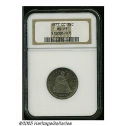 1877-CC 25C MS65 NGC. For the Carson City collect