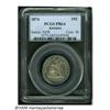 Image 3 : 1874 25C Arrows PR64 PCGS. Bright, watery surface