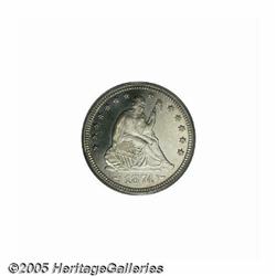 1874 25C Arrows PR64 PCGS. A brief two-year type 