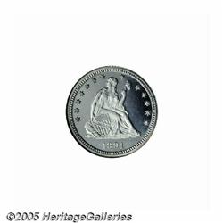 1891 25C PR67 Cameo NGC. Only 600 proofs were str