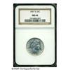 Image 1 : 1907-D 25C MS64 NGC. Highly lustrous, white examp