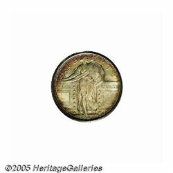 1917 25C Type One MS66 Full Head PCGS. Toned with