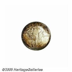 1917 25C Type Two MS66 Full Head PCGS. Golden-bro