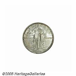 1918-S 25C MS66 NGC. Impeccably smooth beneath de