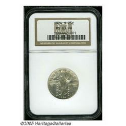 1924-S 25C MS63 Full Head NGC. Lustrous and well 