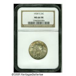 1924-S 25C MS66 Full Head NGC. Equally as rare as