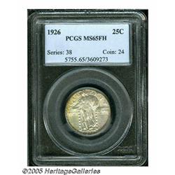 1926 25C MS65 Full Head PCGS. Well struck, lustro