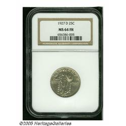 1927-D 25C MS64 Full Head NGC. Essentially untone