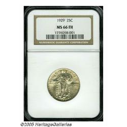1929 25C MS66 Full Head NGC. Shimmering Premium G